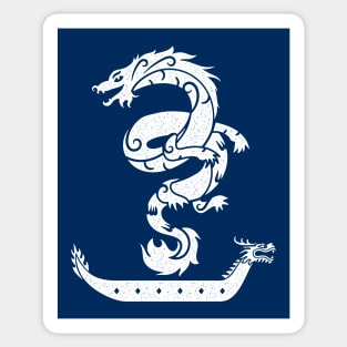 Dragon Boat Racing Vintage Look Sticker